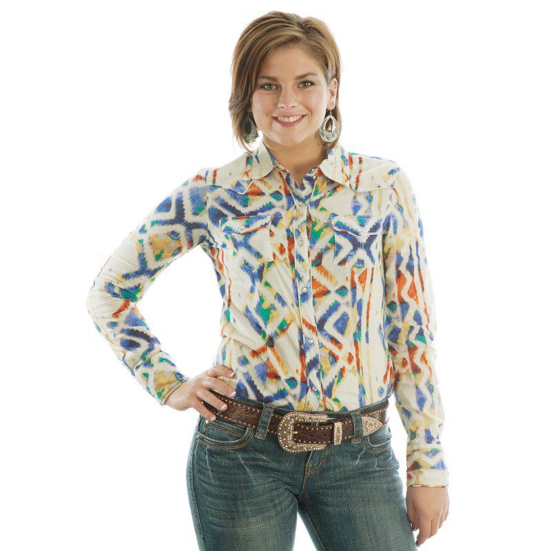 3-D Ladies 1 1/2in Brown Floral Belt with Bronze Studs