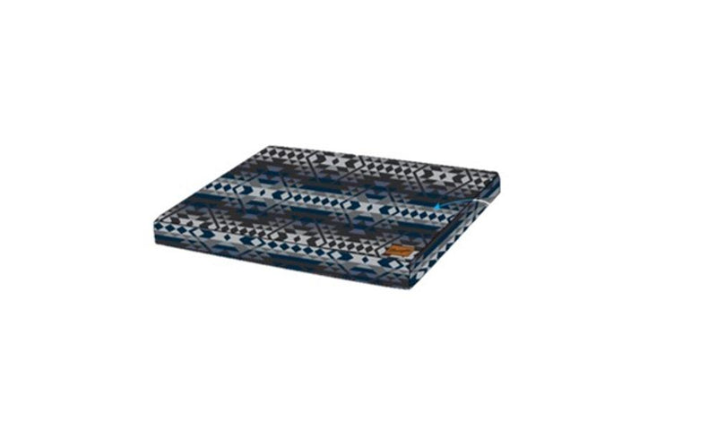 Reversable Crate Dog Mat Blue Southwest Print