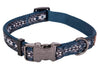 Southwest Overlay Blue Dog Collar