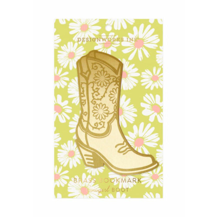 Cowgirl Boot Metal Bookmark