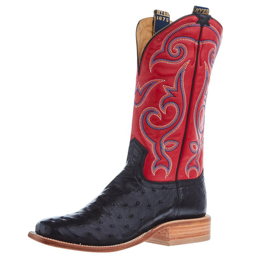 Vintage Mens Black Western Boots Mens Size 9.5EE Womens 11 