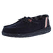 Youth Wendy Washed Canvas Black Casual Shoe