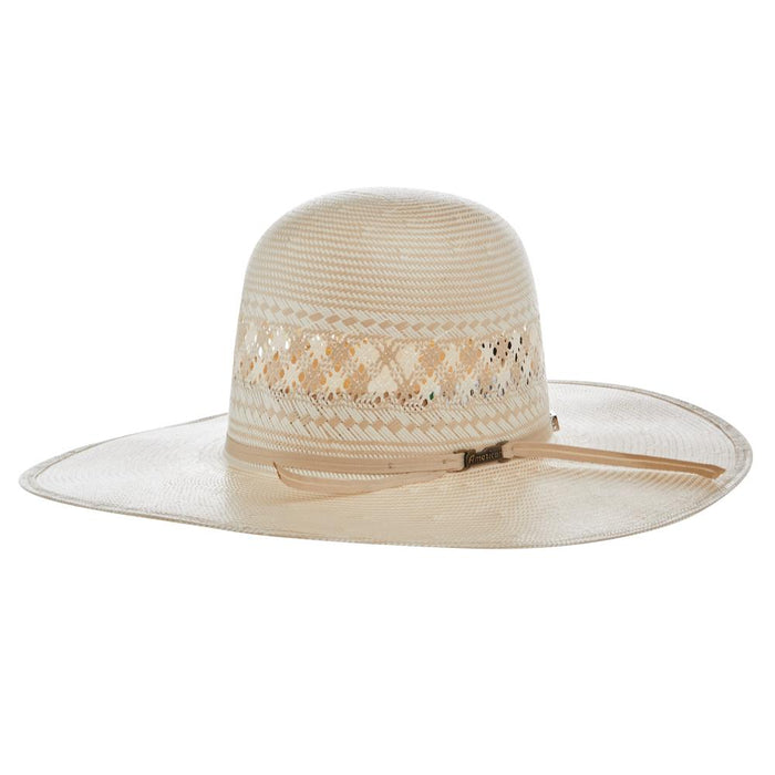 AHC Natural 1011 Round Oval 4 1/2 Inch Brim Open Crown Straw Hat