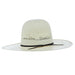 Natural Bangora HD 4 1/2" Brim Open Crown Straw Cowboy Hat