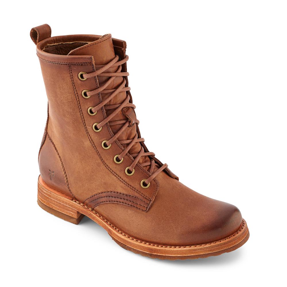 Frye Women's Veronica Combat Caramel Boot