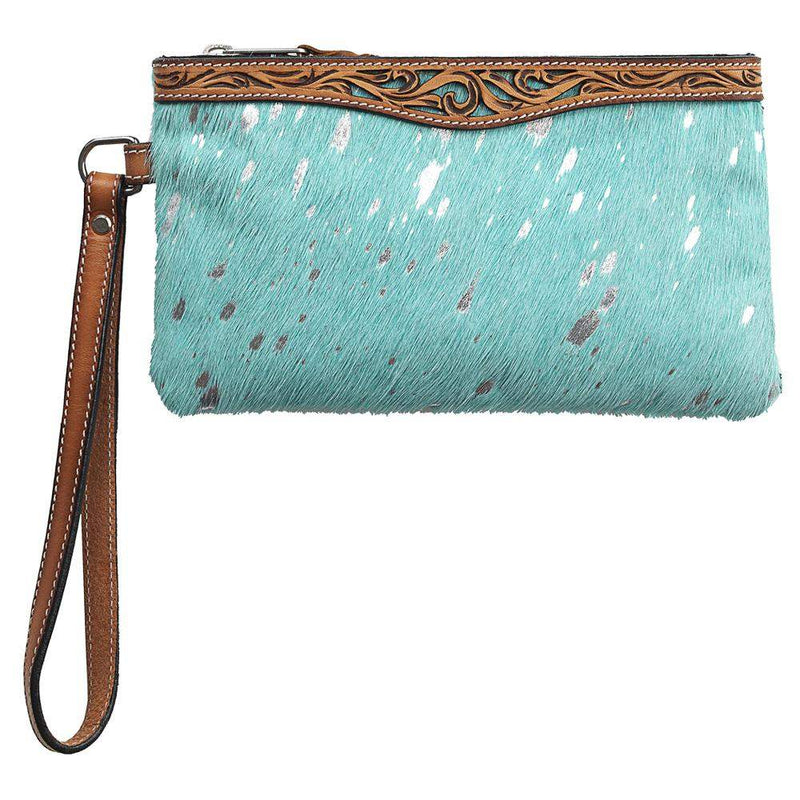 Ariat Acid Wash Turquoise Wristlet