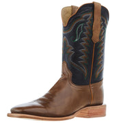 Men's R. Dune Tan 11in Black Cowhide Top Cowboy Boot