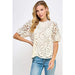 See And Be Seen n Womens Cream Lace Top