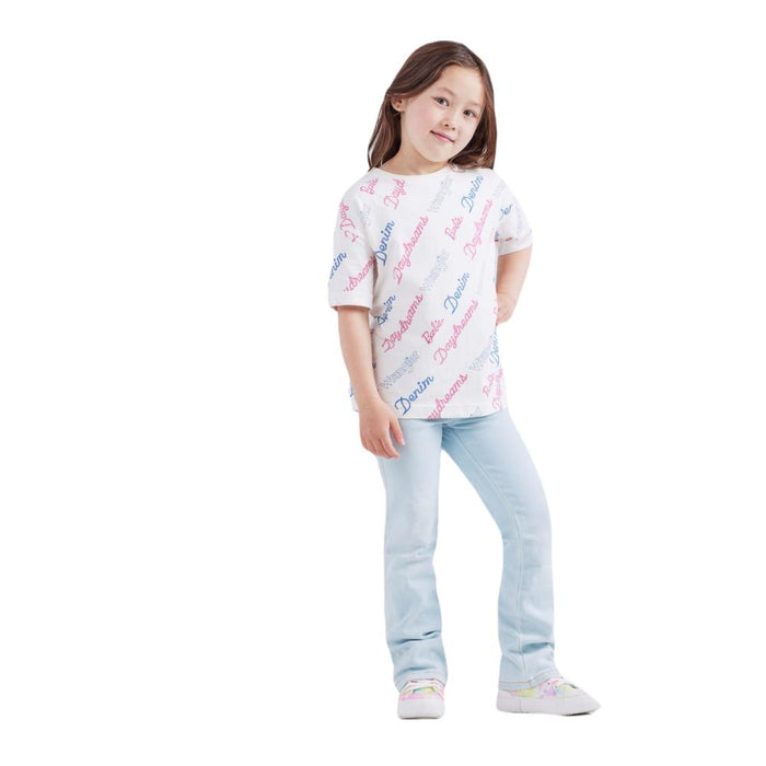 Wrangler x Barbie Girls Daydreams Boxy White Tee