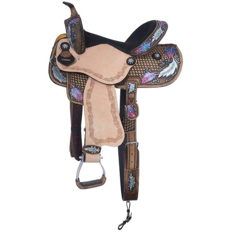 Tough 1 Silver Royal 14 Inch Delilah Barrel Saddle