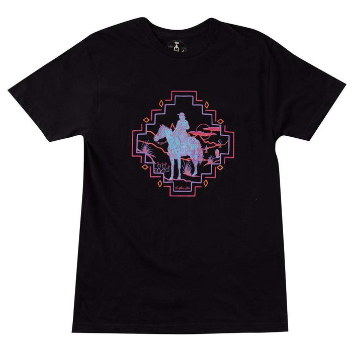 Women's Electric Cowgirl Black Tee
