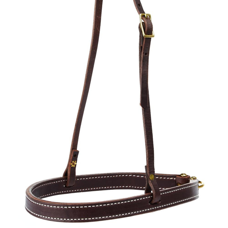 1 Inch Dark Skirting Leather Noseband