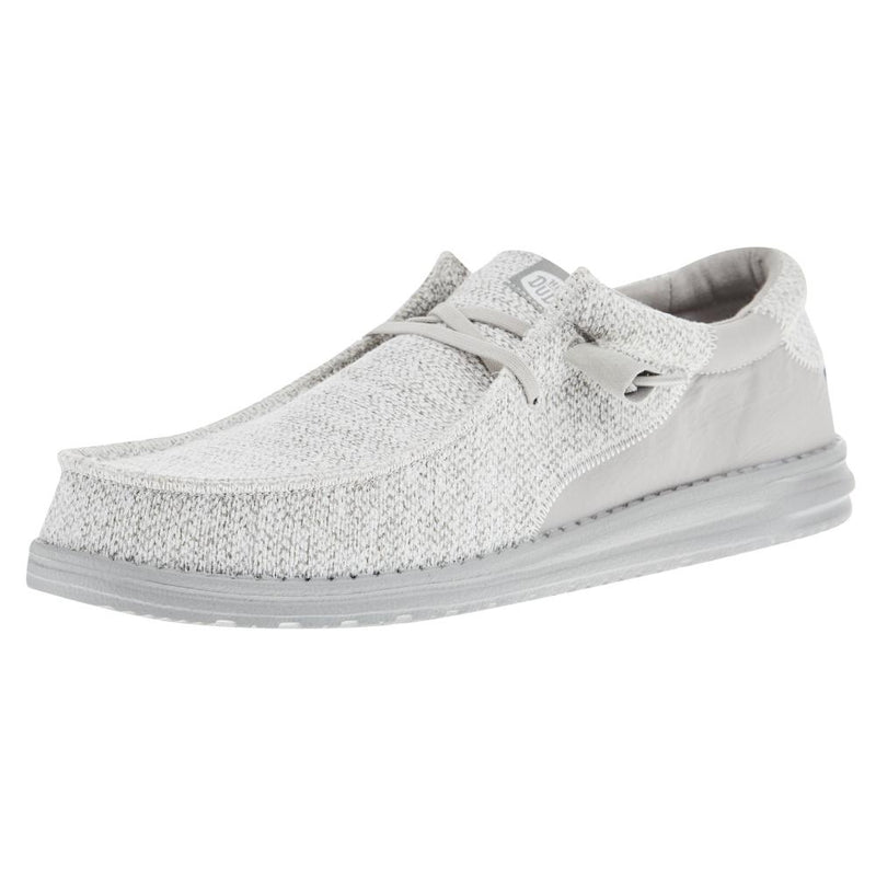 Men's Wally Stitch Flecked Woven Grey Casual Shoe