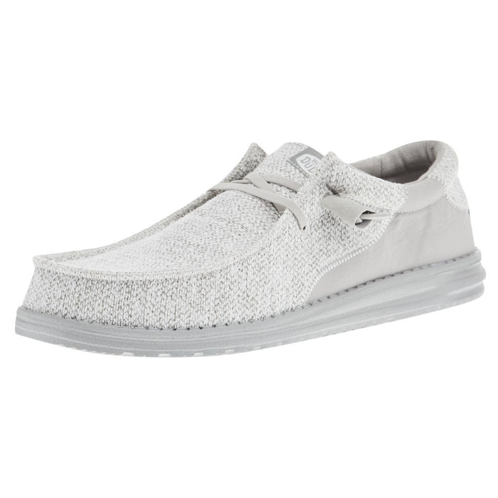 Men's Wally Stitch Flecked Woven Grey Casual Shoe