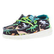 Toddler Wally Dino Lime and Black Casual Shoe