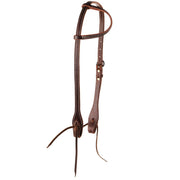 5/8 Inch Stitch Dark Leather Single Ear Headstall