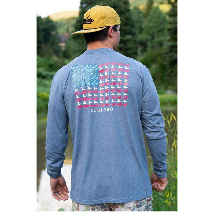 Burlebo Men's Antler and Duck Flag Tee