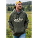 Men's Olive Elk Horn Hoodie