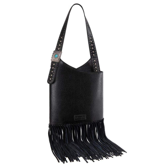 Montana West Wrangler Turquoise Stone Concho Fringe Handbag