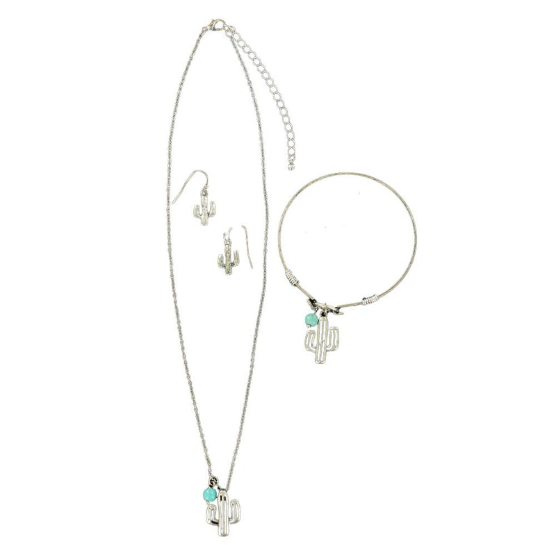 Three Piece Cactus Jewelry Set