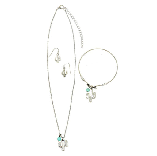Three Piece Cactus Jewelry Set