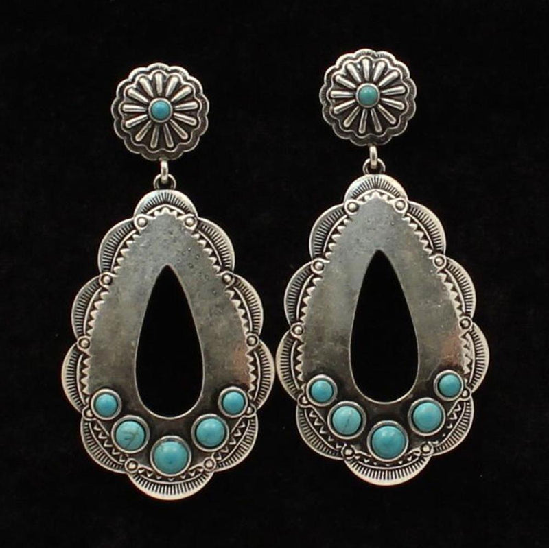 Silver Strike Oval Earrings