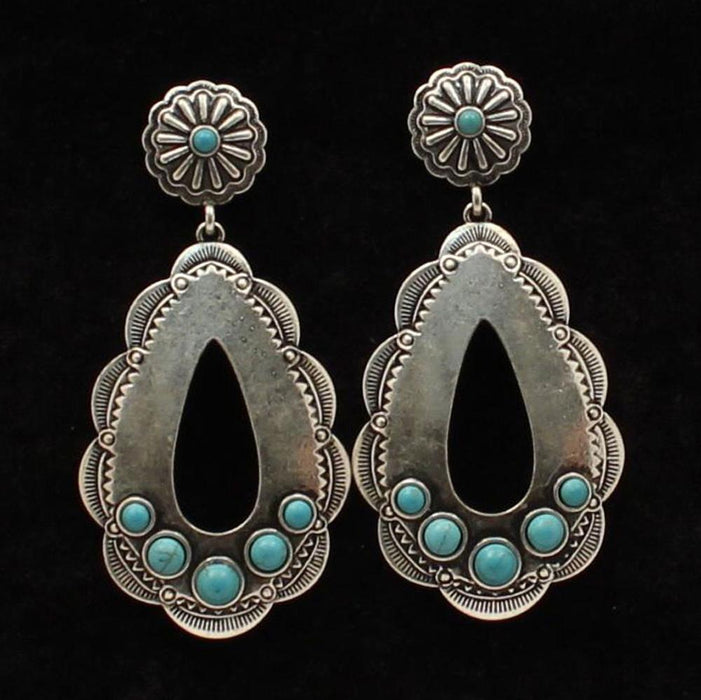 Silver Strike Oval Earrings