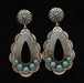 Silver Strike Oval Earrings