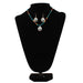 Silver Strike Floral Necklace and Earring Set