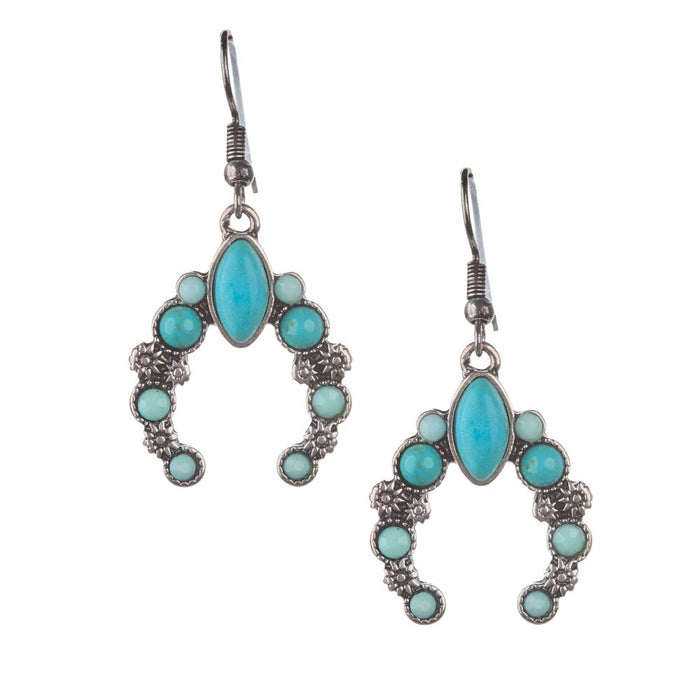 Silver Strike Squash Blossom Earrings