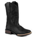Kids Monterey Black Oiled Suede Vamp and Shaft Western Boot