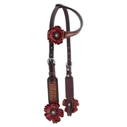 Sarah Rose Vintage Rose Gag Cheek Single Ear Headstall