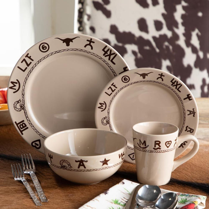 West Creation Branded 16 Piece Dinnerware Set