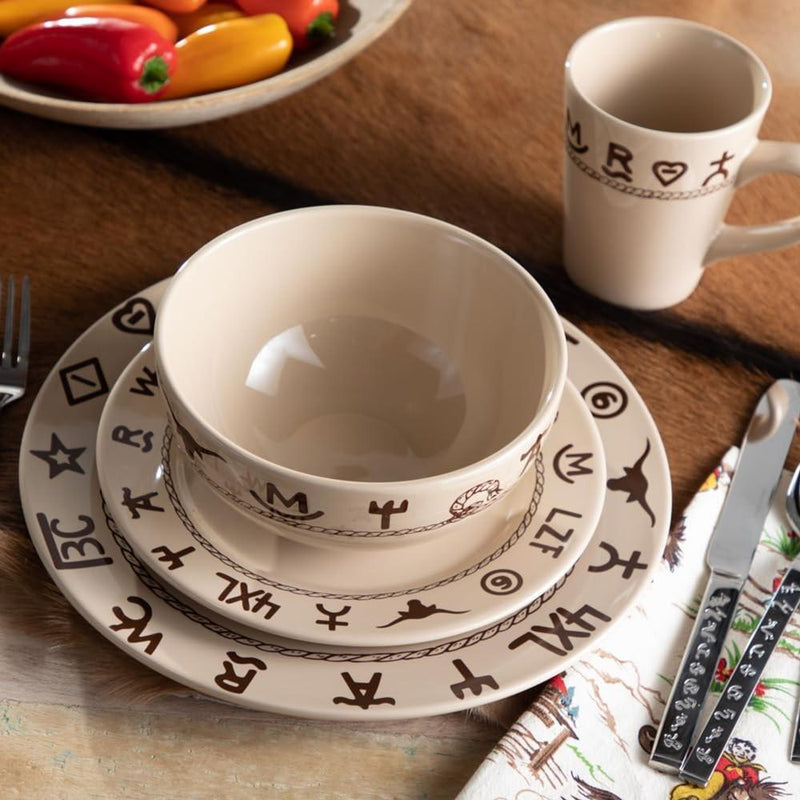 West Creation Branded 16 Piece Dinnerware Set