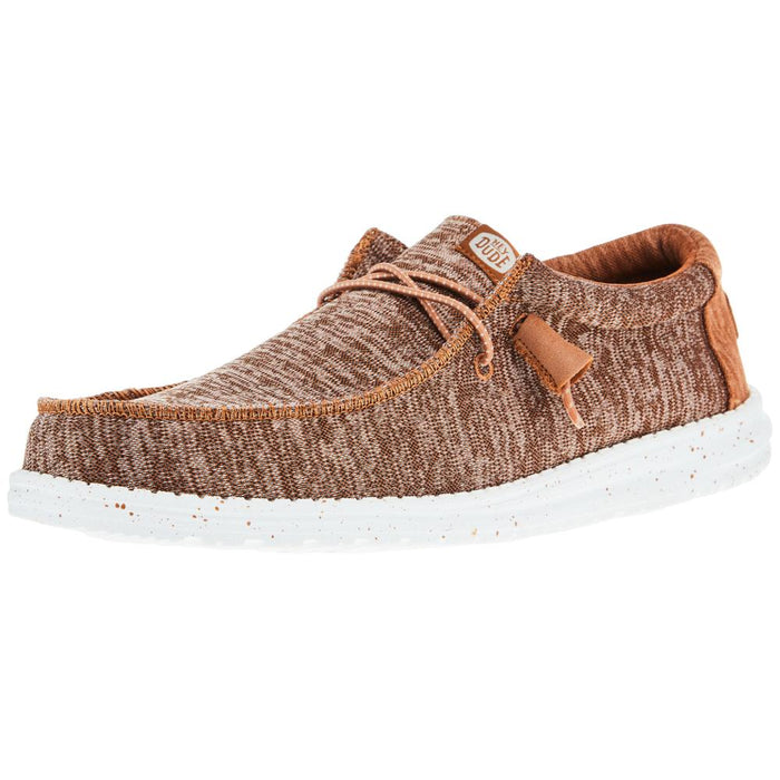 Mens Brown Wally Sport Knit Casual