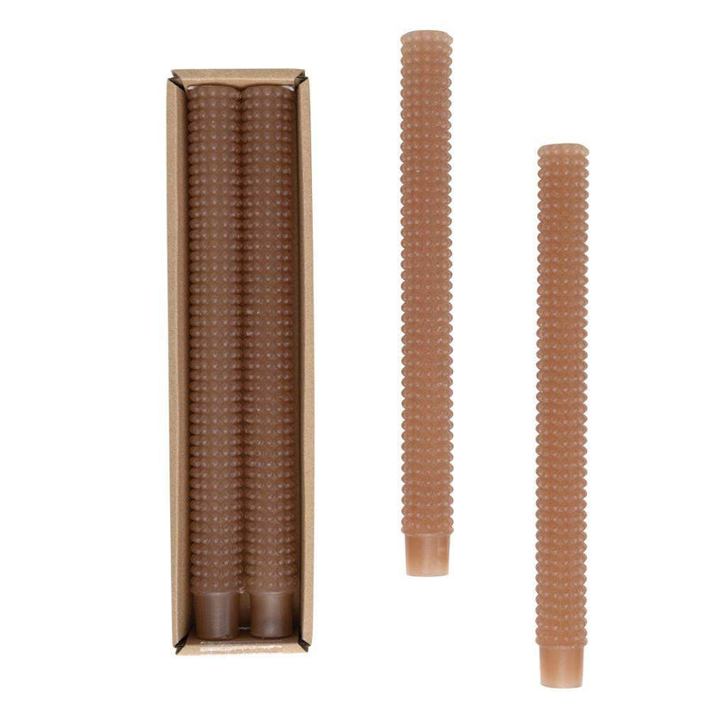 Creative Co-Op Unscented Hobnail Taper Candles