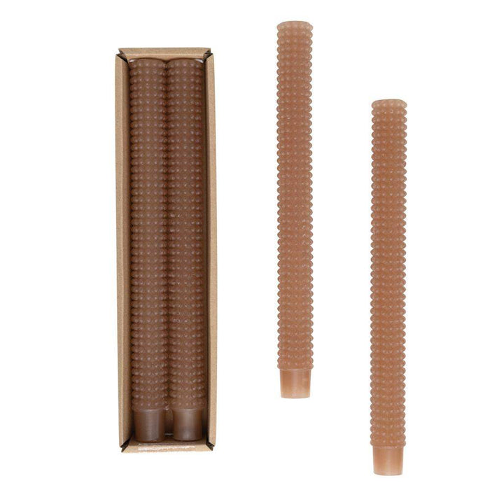 Creative Co-Op Unscented Hobnail Taper Candles