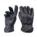 Thick Fleece-Lined Water Resistant Black Cowhide Work Gloves