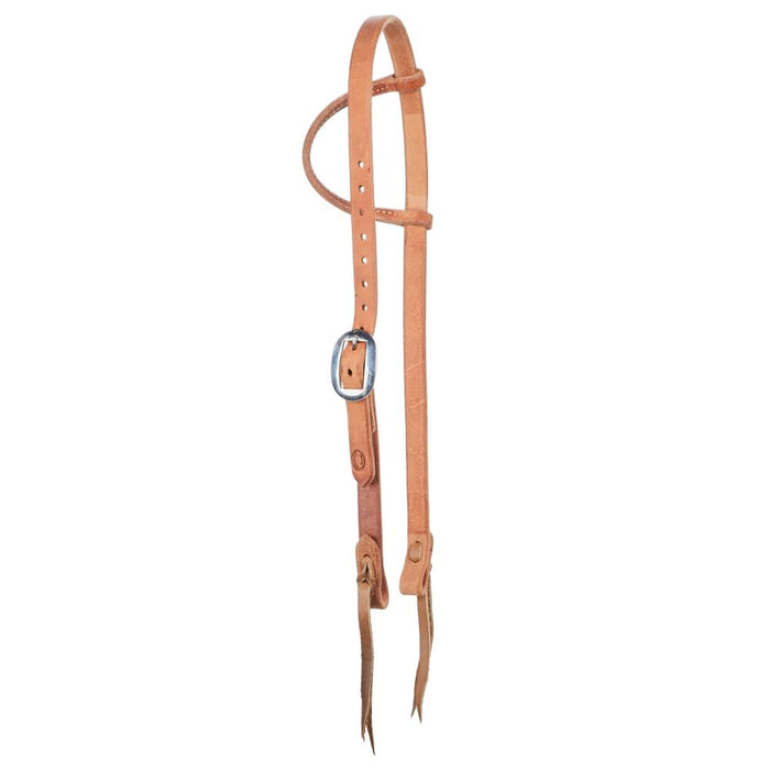 3/4 Inch Natural Oil Single Ear Headstall