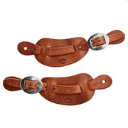 Mens Natural Oiled Leather Cowboy Spur Straps