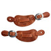 Mens Natural Oiled Leather Cowboy Spur Straps