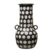 Hand Painted Terracotta Vase with Polka Dots