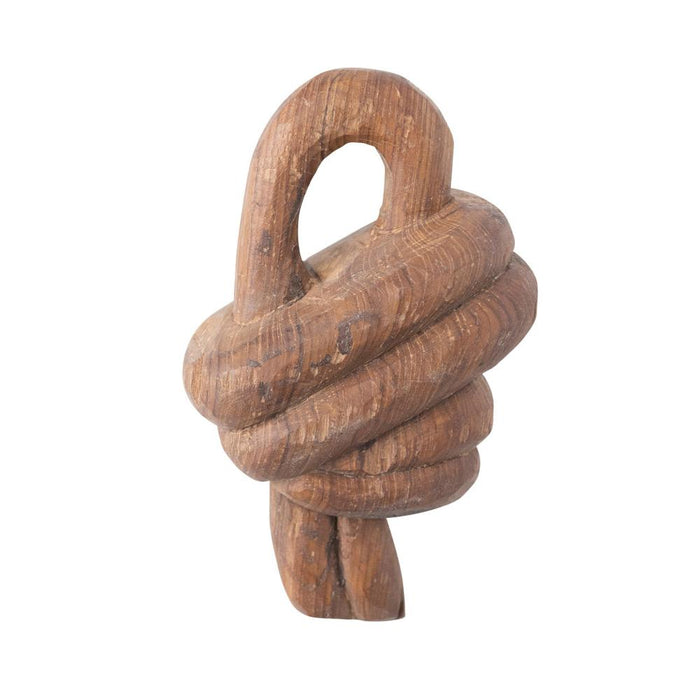 Hand-Carved Reclaimed Wood Knot Decor
