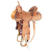 Nrs Competitors Natural Roughout Purple Buckstitch 13 Inch Barrel Saddle