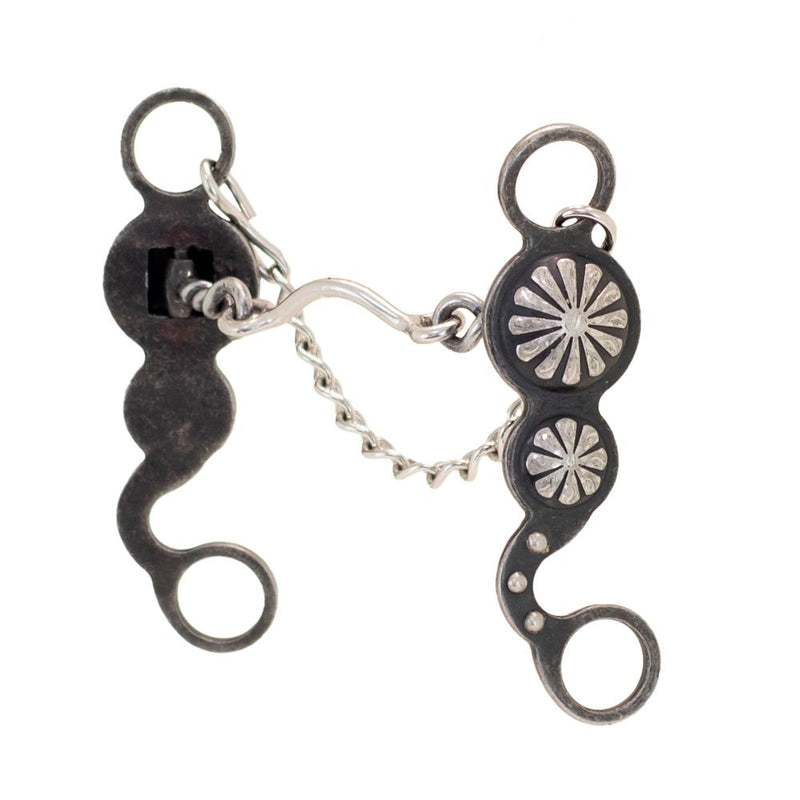 Nellie Miller Double Concho Low Ported Chain Shank Bit
