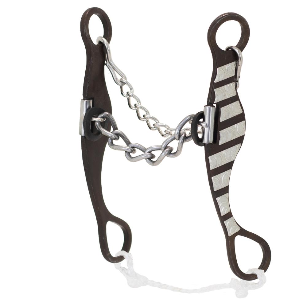 Cowboy Tack Tyler Magnus Chain Fanny Cheek Long Shank Bit