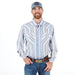 Men's Stripe Earth Toned Shirt