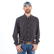 Men's Charcoal Snap Shirt