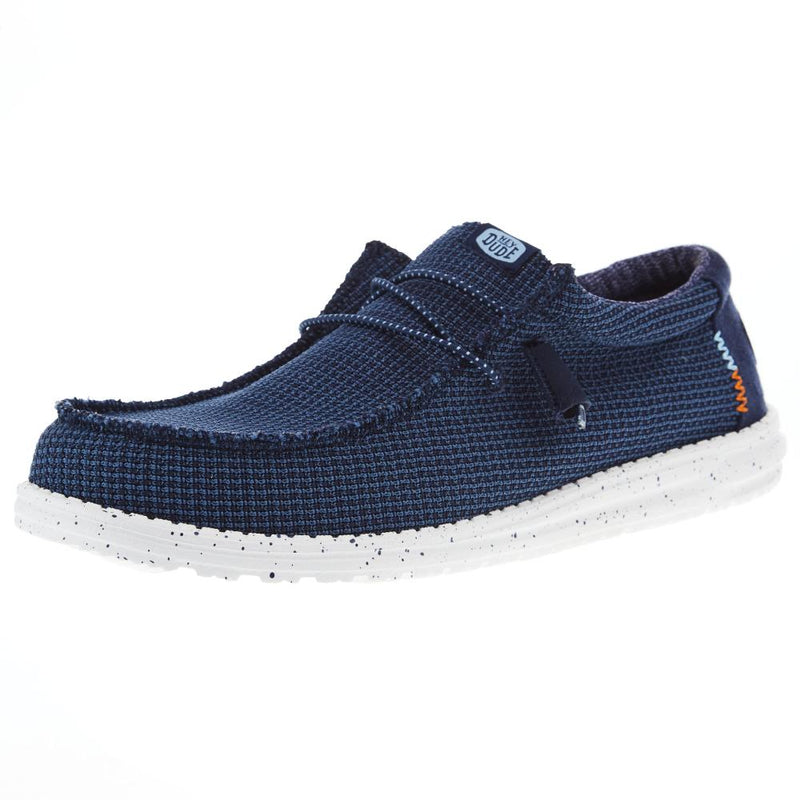 Mens Navy Wally Sport Mesh Casual