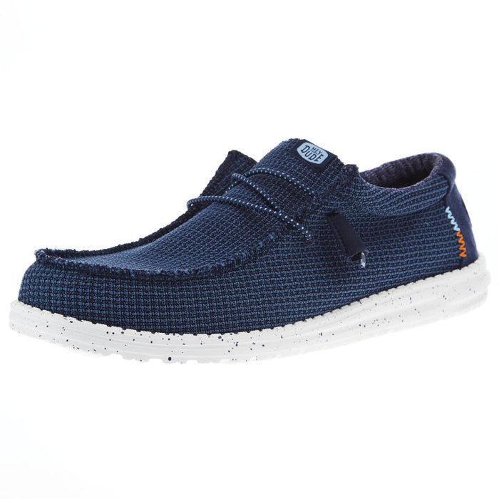 Mens Navy Wally Sport Mesh Casual